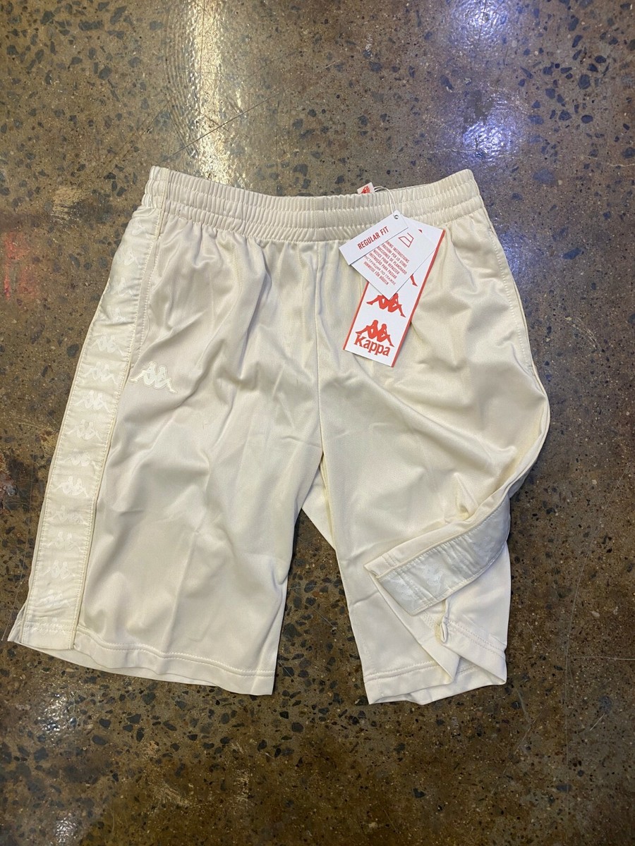 KAPPA MEN'S SHORTS BANDA TREADWELLZ GREY BEIGE WHITE ANTIQUE NWT