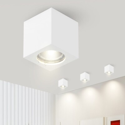 GBLY GU10 Spotlight Cube Deckenstrahler ohne Glühbirnen Wohnzimmer Küche Flur