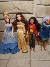 Lot Of 4 Disney Princess  Descendants Dolls cinderella Mattel hasbro used