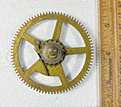 Ingraham (Stamped 28 Clock Movement Time Side Main Wheel