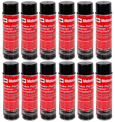 #ad CASE OF 12 NEW 13oz. CANS OF FORD MOTORCRAFT PM 4 A METAL BRAKE PARTS CLEANER $98.82