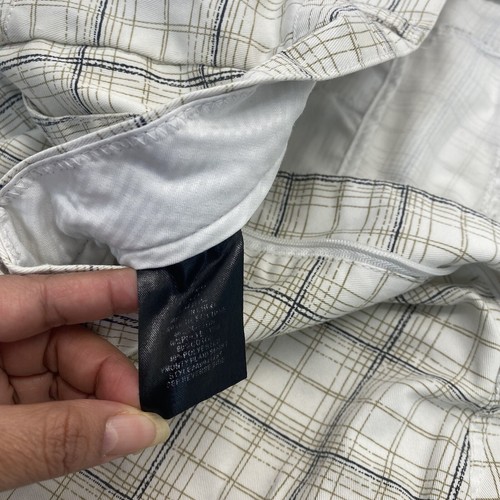 VOLCOM CORPO CLASS mens Striped chino shorts White Striped size 38 Pre Owned - Picture 13 of 22