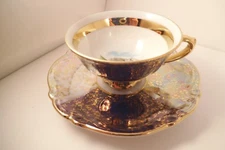Vintage Porzellan Kunst Wien Atelier Hassenpflug Souvenir Gmunden Cup & Saucer 