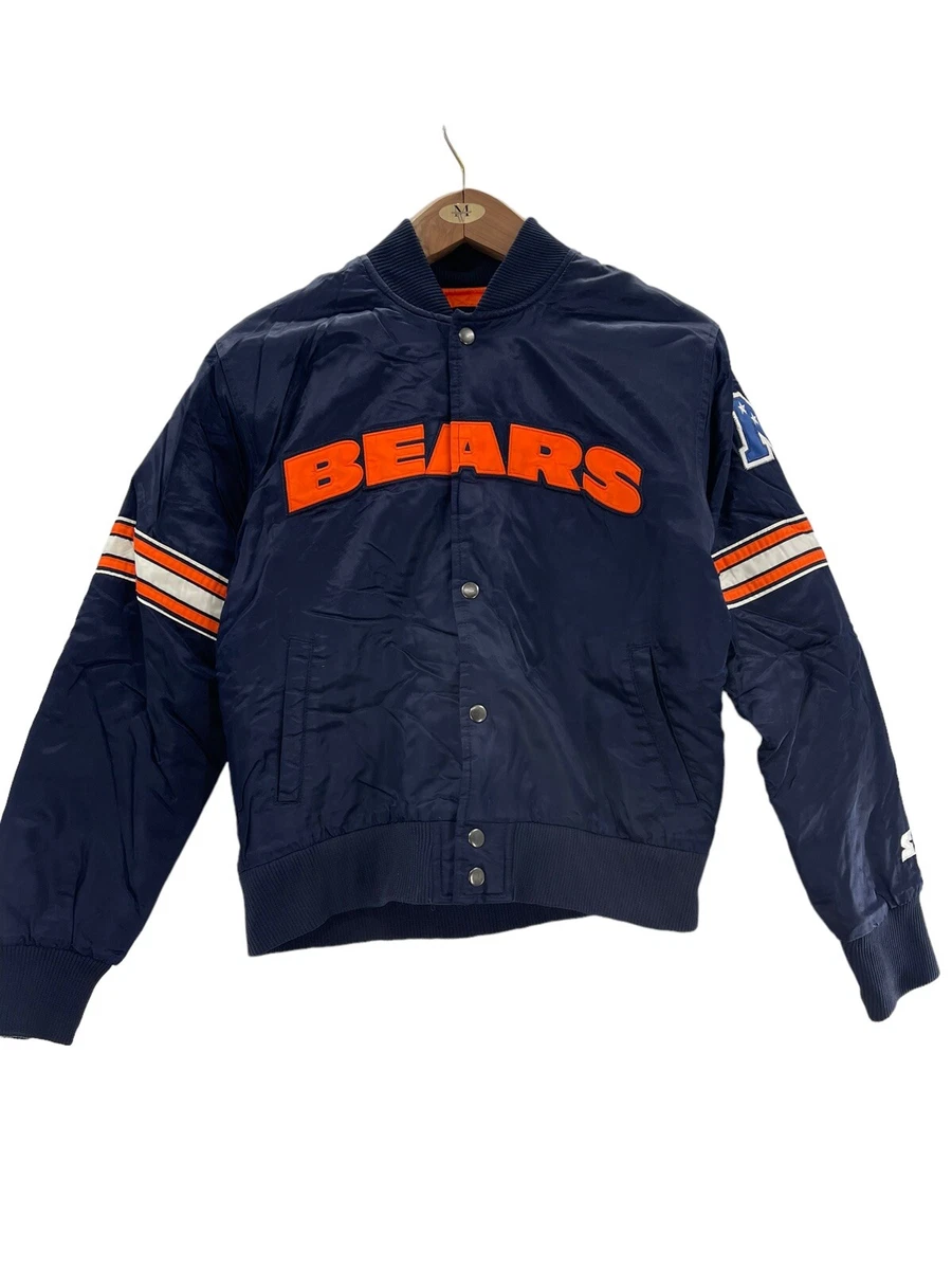 Vintage Chicago Bears Windbreaker Starter Jacket NFL Football Full