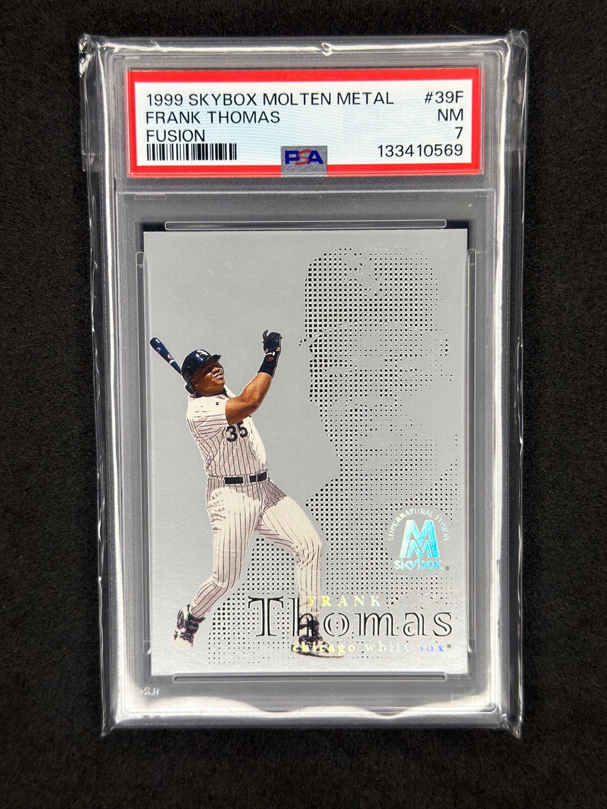 1999 Skybox Molten Metal Frank Thomas 39F Fusion PSA 7 White Sox