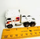 Vintage 1980 Hot Wheels Kenworth Steering Rigs White Semi Truck Retro Decals