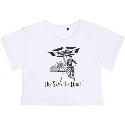 ''Vintage Pedal Power Flying Machine'' Damen Baumwolle Crop Tops (CO058581)
