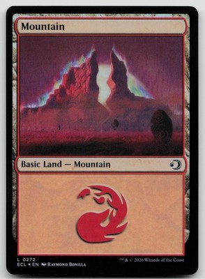MOUNTAIN (0272) - 272 - Foil - NM - Lorwyn Eclipsed - MTG