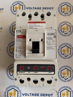 Eaton KD3400F 400A 600V 35kA 3P KT3300T Trip Unit Circuit Breaker - tested