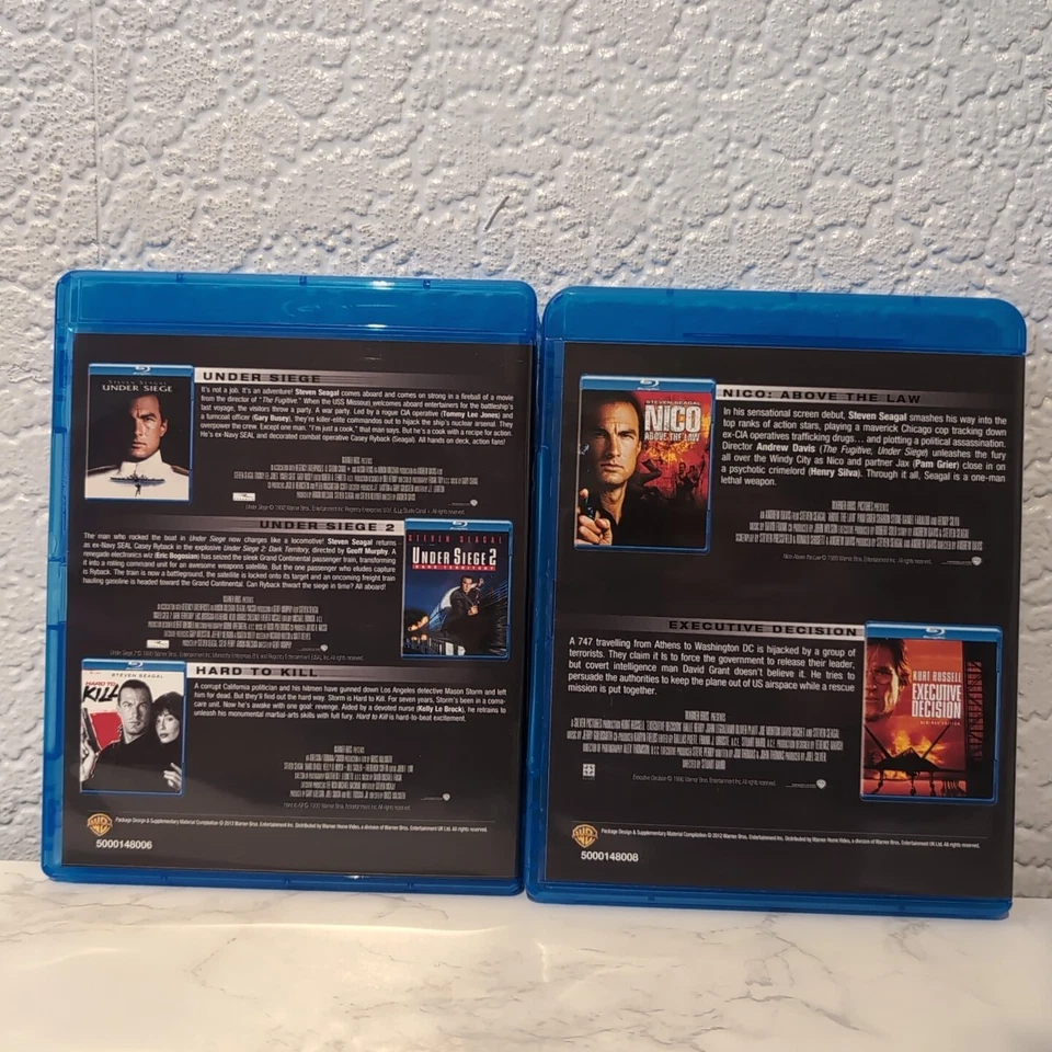 The Steven Seagal Collection Blu-ray (2012) - 5 Discs Very Good Condition - Image 4 of 4