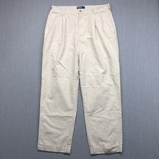 Vintage Polo Ralph Lauren Hammond Pants Mens 36x30 Fits 34x28 Double Pleated