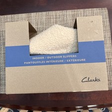 Clarks Women's Natural Colored Sherpa Clog Size 10 New NWT NIB