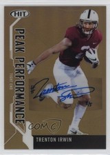 2019 Sage Hit Premier Draft Peak Performance Gold 5/5 Trent Irwin Auto 0dp1