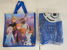 NEW Disney Olaf 34x50" Plush Blanket Throw Toddler Blanket  Frozen Reusable Bag