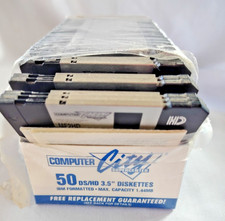 3.5" Floppy Diskettes Computer City Brand 40 Remaining In Box New