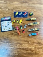 Vintage Lot Of micro machines 17 Cars Military Construction And Muscle Cars