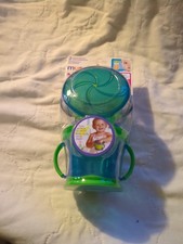 NEW 2 Pack Munchkin Snack Catcher, 2 Ct - Green And Blue