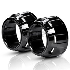 2x Mini Black Shrouds Hid Bi Xenon Projector Lens Retrofit Headlight Mini 2.5 2x Mini Black Shrouds Hid Bi Xenon Projector Lens Retrofit Headlight Mini 2.5