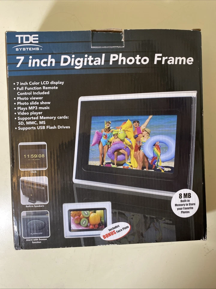TDE Systems 7 inch Digital Photo Frame NIB - Image 2 of 4