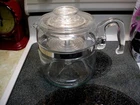 Vintage Pyrex Flameware 7756-B 6 Cups Percolator Glass Coffee Pot