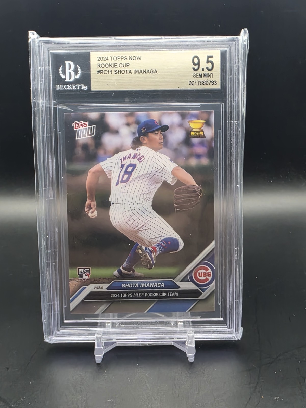 2024 Topps Now Shota Imanaga #147 (RC) BGS 9.5 Chicago Cubs Rookie Cup #RC11
