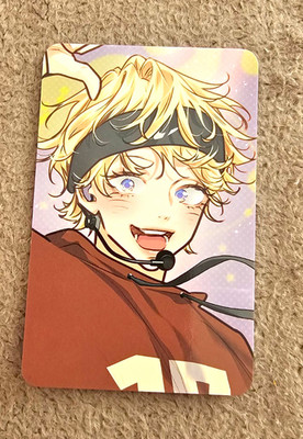 Official card SPAKLZ '' Love is an illusion:superstar'' BL manhwa,  Lezhin 