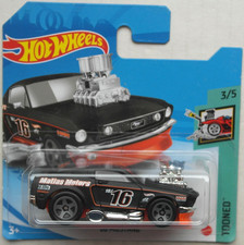 Hot Wheels 1968 Ford Mustang mattschwarz TOONED Neu/OVP Oldtimer Auto Car HW ´68