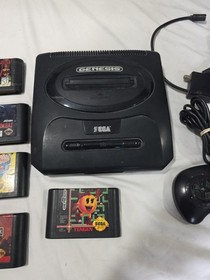 Sega Genesis Console Bundle w/ 1 Controller & 5 Games - MK-1631 Working