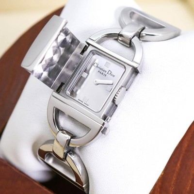 Christian Dior Pandiola D78-100 Quartz Watch Silver Dial Wrist