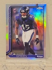 2025 Topps Chrome Football Mike Green Rookie Refractor RC Ravens
