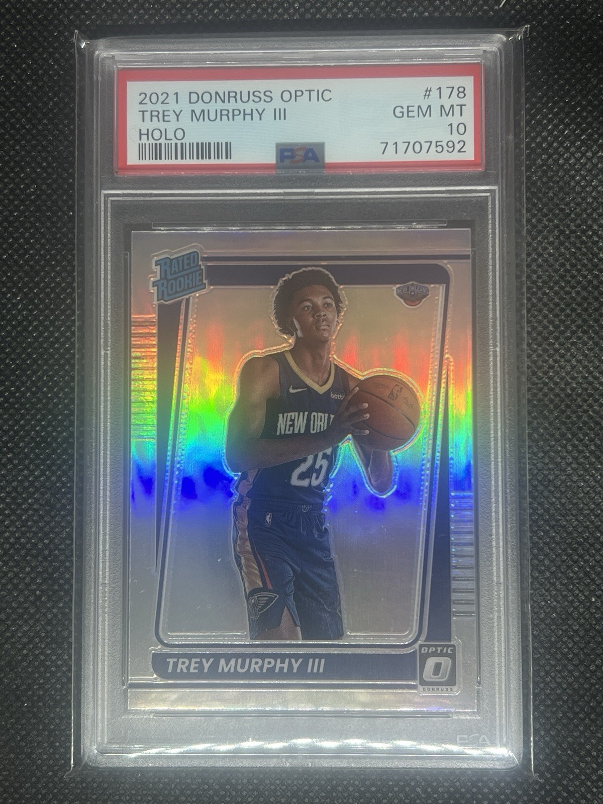 2021 Donruss Optic TREY MURPHY III RC #178 Holo PSA 10 Gem Mt Rated Rookie