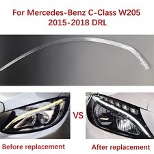 A Pair Car Headlights DRL For Mercedes-Benz C-Class W205 15-18 Light Guide Strip