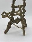 Vintage Baroque Brass Table Top Easel 6” Chain Intact — photo 9