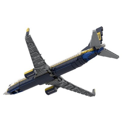 Large Commercial Jetliner Airplane Model 1118PCS 1:80 Scale MOC-127217 Set