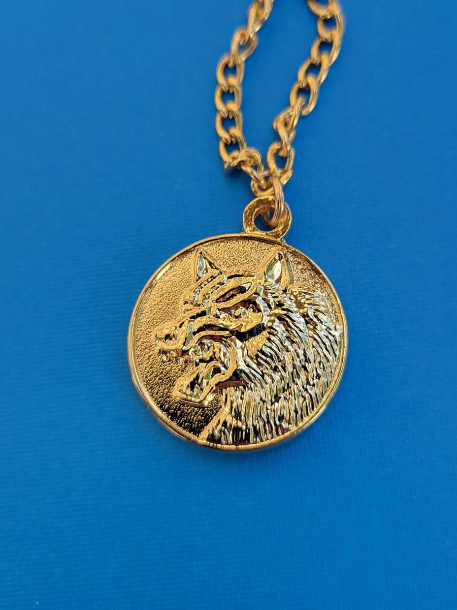 Blue Power Coin Necklace Double-Sided Gold Legacy Ranger
