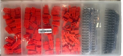 PCI-E 6+2 Stromanschluss & Klemmenpaket - 50 Stück - rot - NEU & VERSIEGELT 