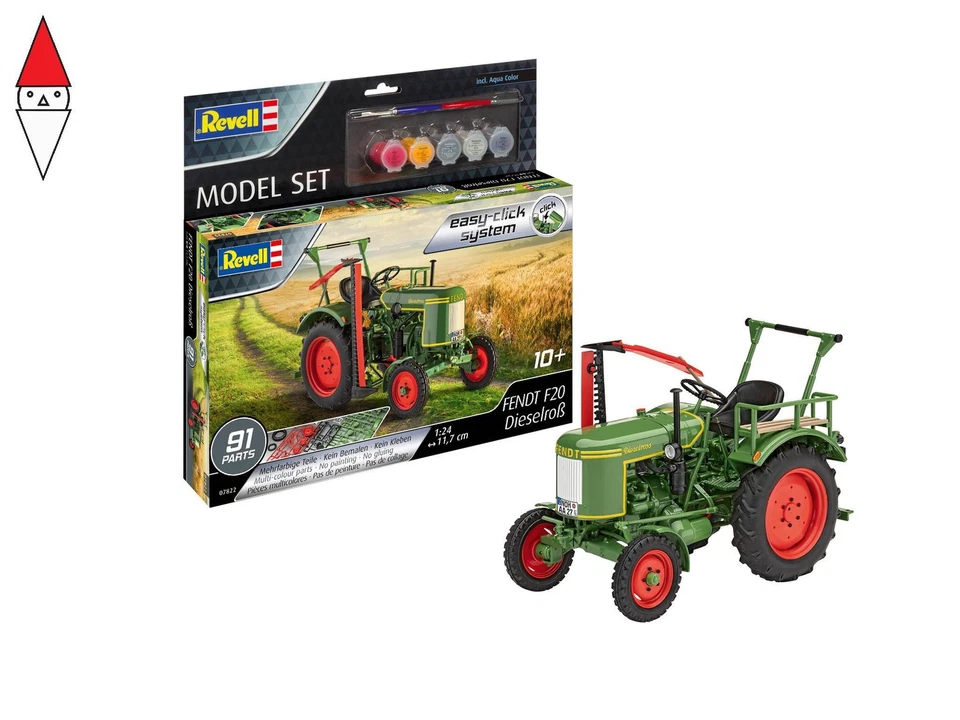 REVELL 1/24 MODEL SET FENDT F20 DIESELROSS (EASY-CLICK SYSTEM) - Immagine 2 di 2