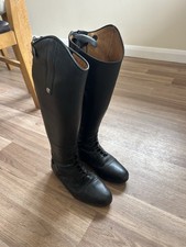 Mark Todd Leather Riding Boots Size 5 (38) Wide Fit
