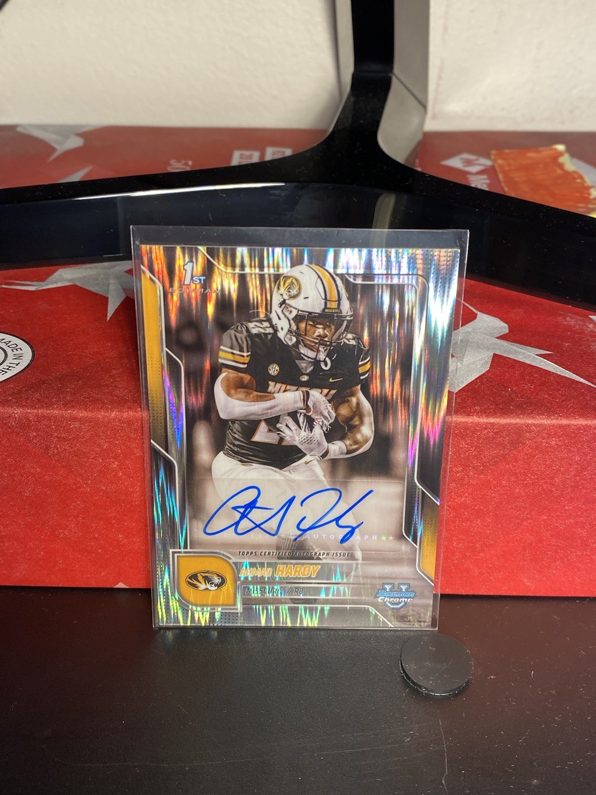 2025 Bowman University Chrome Ahmad Hardy 1st Bowman Stealth Auto #BCA-AHA