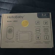 HelloBaby HB32 3.2 in TFT LCD Baby Monitor w/ Camera, Two-Way Audio, IR