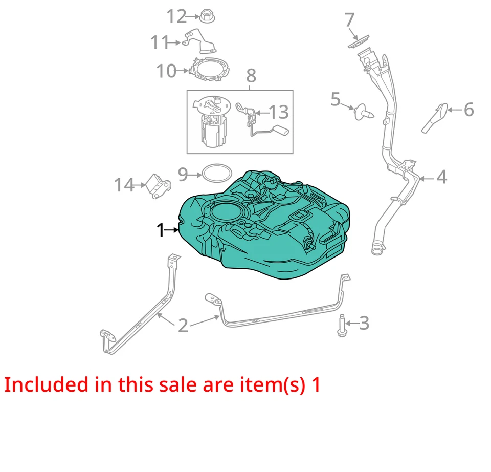 (LOCAL PICKUP ONLY) Fuel Tank Fits 12-18 FOCUS 718491 - Image 3 of 4