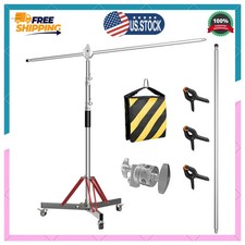 LOMTAP C Stand with Boom Arm Heavy Duty Professional Photography Light Stand
