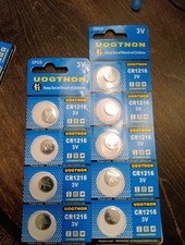 CR1216 watch batteries 3vlt Uogtnon Lithium(9 Batteries)