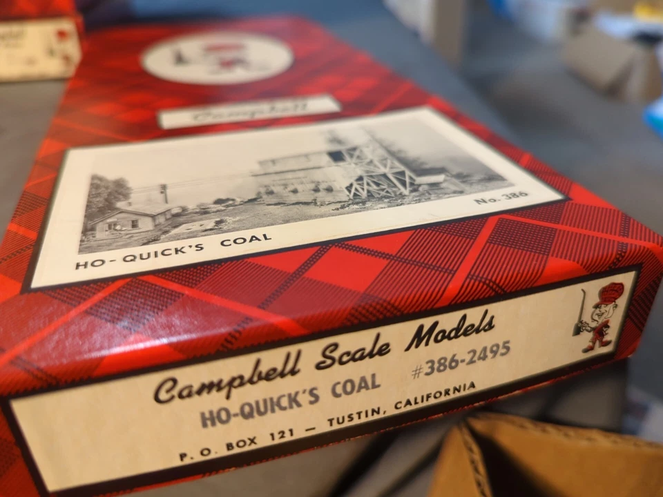 Campbell Models kit # 386 HO Scale QUICK'S COAL Train Building acc Building - Image 3 of 4