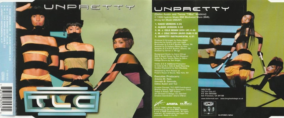 TLC – Unpretty - 1999 - Maxi-CD - - Bild 3 von 3