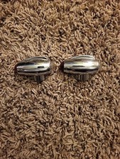 Rare Vintage Jeweled Glass Marker Light Set Chrome Fender Signal Lamp HOTROD