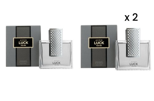 2 x Avon Luck For Him Aftershave 75ml Eau De Toilette Spray EDT Men’s Gift Dad - Picture 1 of 1
