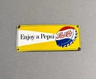 VINTAGE 12” PEPSI COLA SODA STORE PORCELAIN SIGN CAR GAS TRUCK OIL MOTORCYCLE