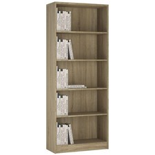 Image of 4 You Tall Wide Bookcase In Sonoma Oak