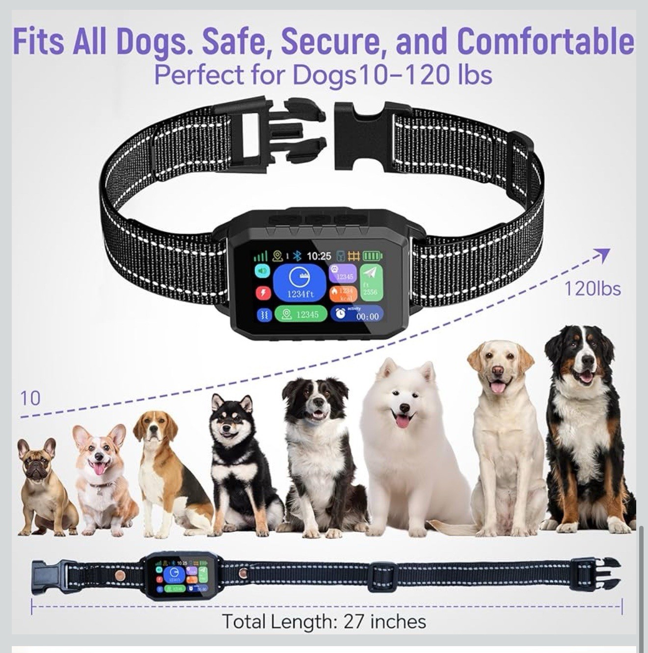 GPS Wireless Dog Fence – with Dog Collar & Free App